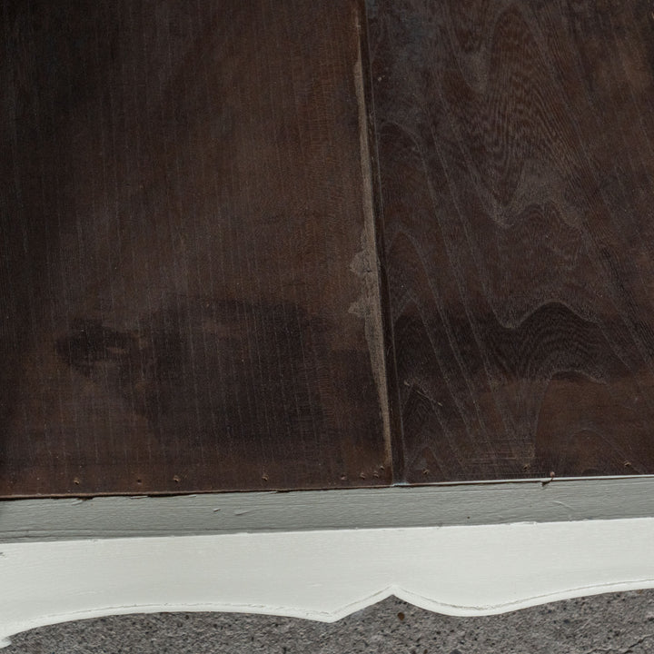 上品なデザインにホワイトペイントがシャビーシックな印象 フレンチ サイドボード /23K