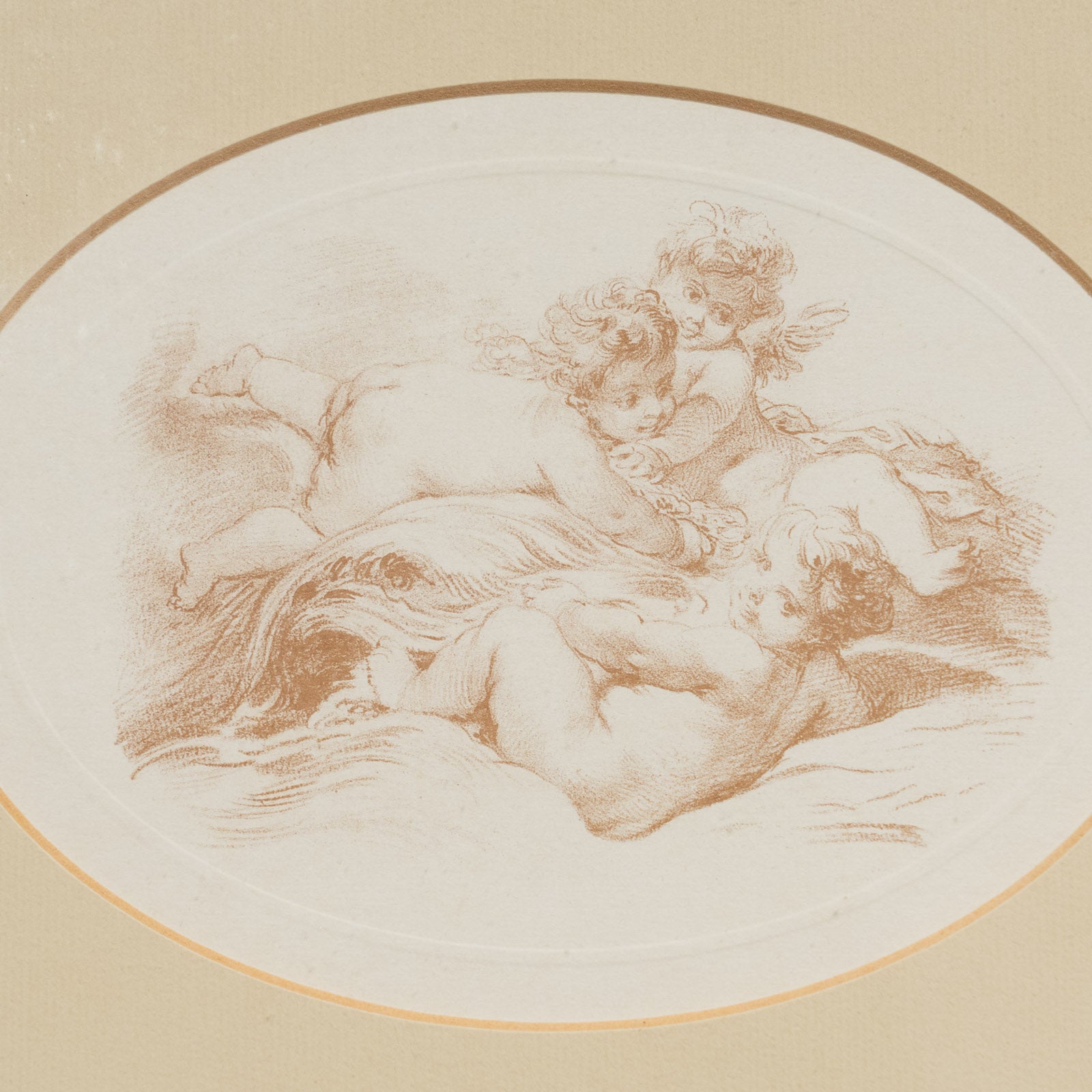 Kuri 2007 天使の絵画　リトグラフ 美術品・アンティーク・コレクション Kuri 2007 天使の絵画 リトグラフ