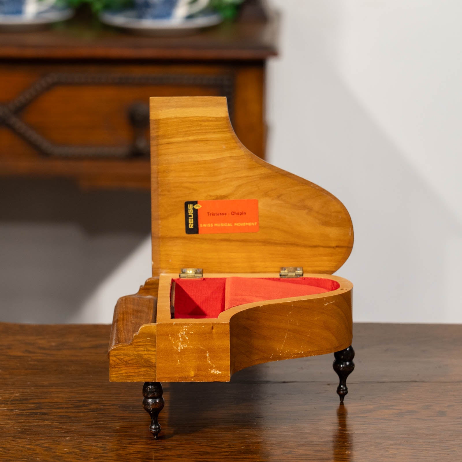 REUGE リュージュ スイス製 真鍮オルゴール 別れの曲　ショパン REUGE リュージュ】ショパンの名曲が流れる 小物入れにもなる