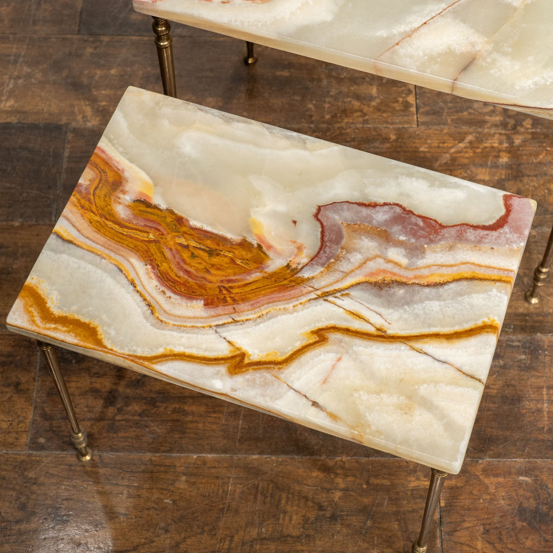 マーブルトップ 3段 ネストテーブル /23K-1