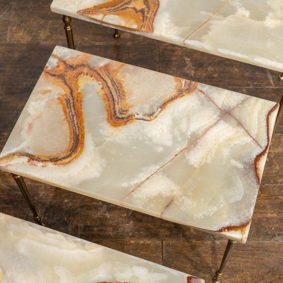 マーブルトップ 3段 ネストテーブル /23K-1