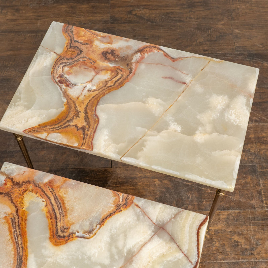 マーブルトップ 3段 ネストテーブル /23K-1