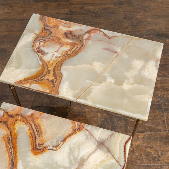 マーブルトップ 3段 ネストテーブル /23K-1