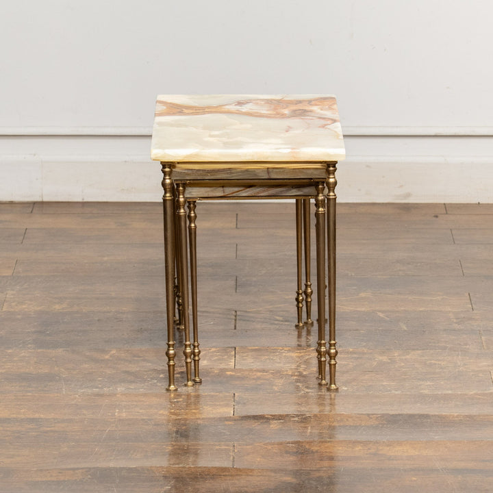 マーブルトップ 3段 ネストテーブル /23K-1