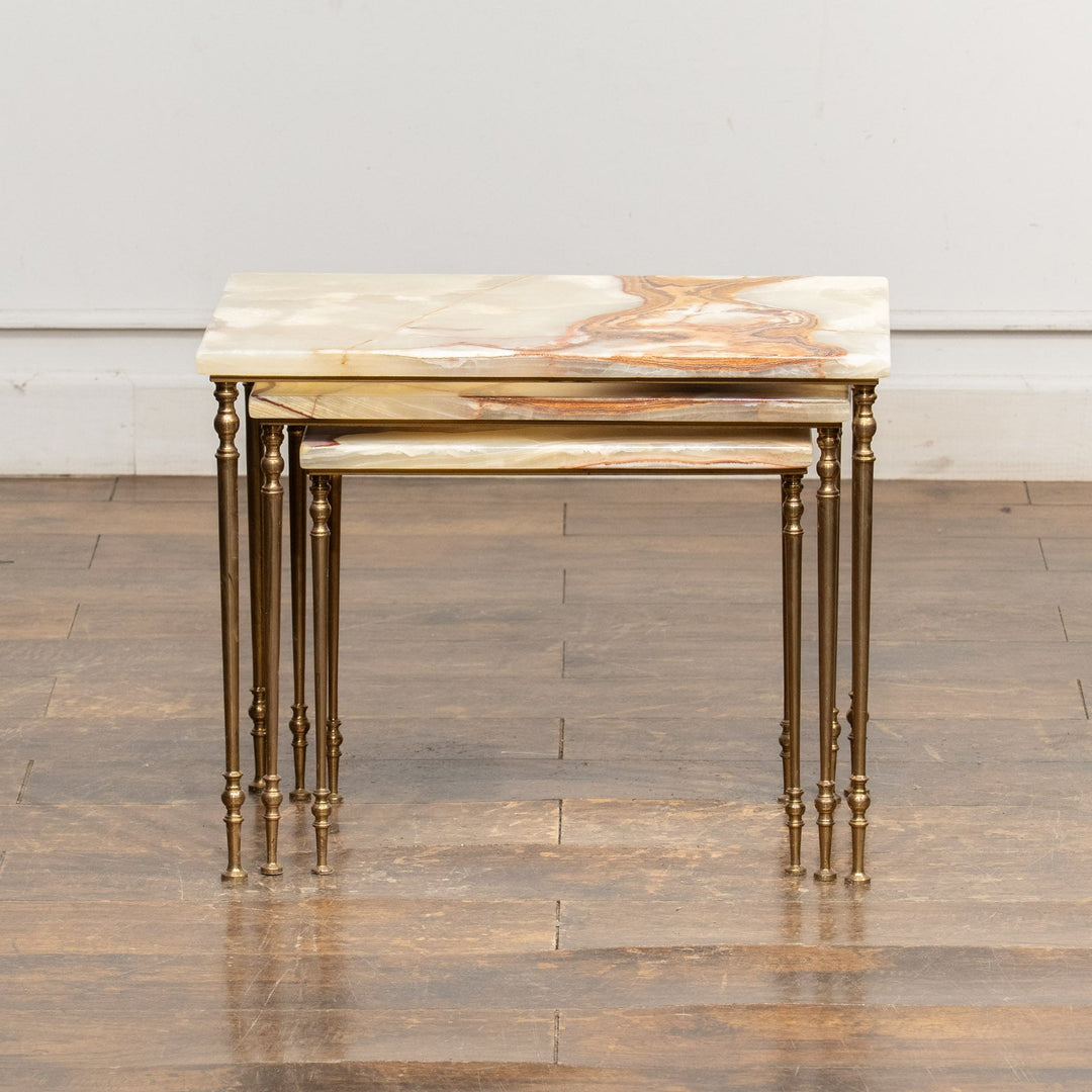 マーブルトップ 3段 ネストテーブル /23K-1