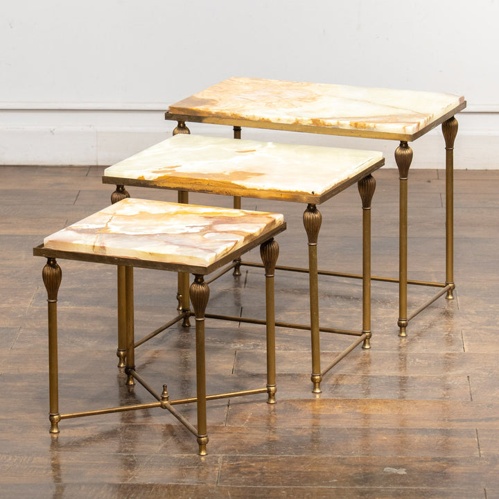 マーブルトップ 3段 ネストテーブル /23K-2