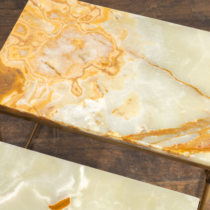 マーブルトップ 3段 ネストテーブル /23K-2