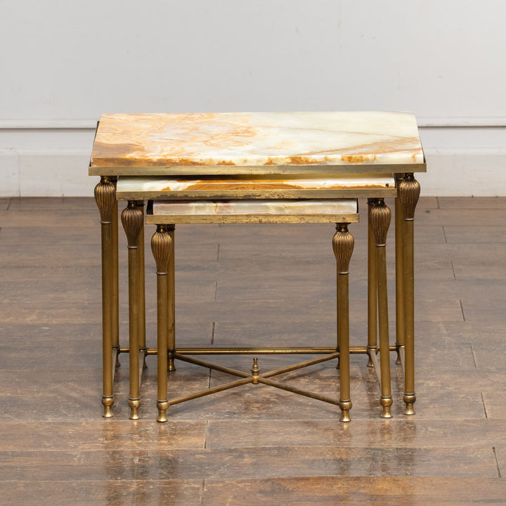 マーブルトップ 3段 ネストテーブル /23K-2