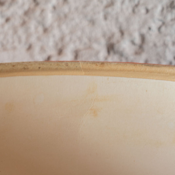 FAT-LAVAと呼ばれる技法で作られた 鮮やかなオレンジが印象的 セラミックテーブルランプ 1灯[m]