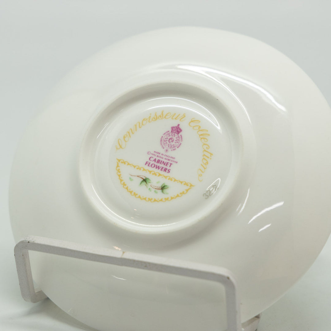 【ROYAL WORCESTER ロイヤルウースター Cabinet Flowers キャビネットフワラーズ】コーヒーカップ&ソーサー[m]