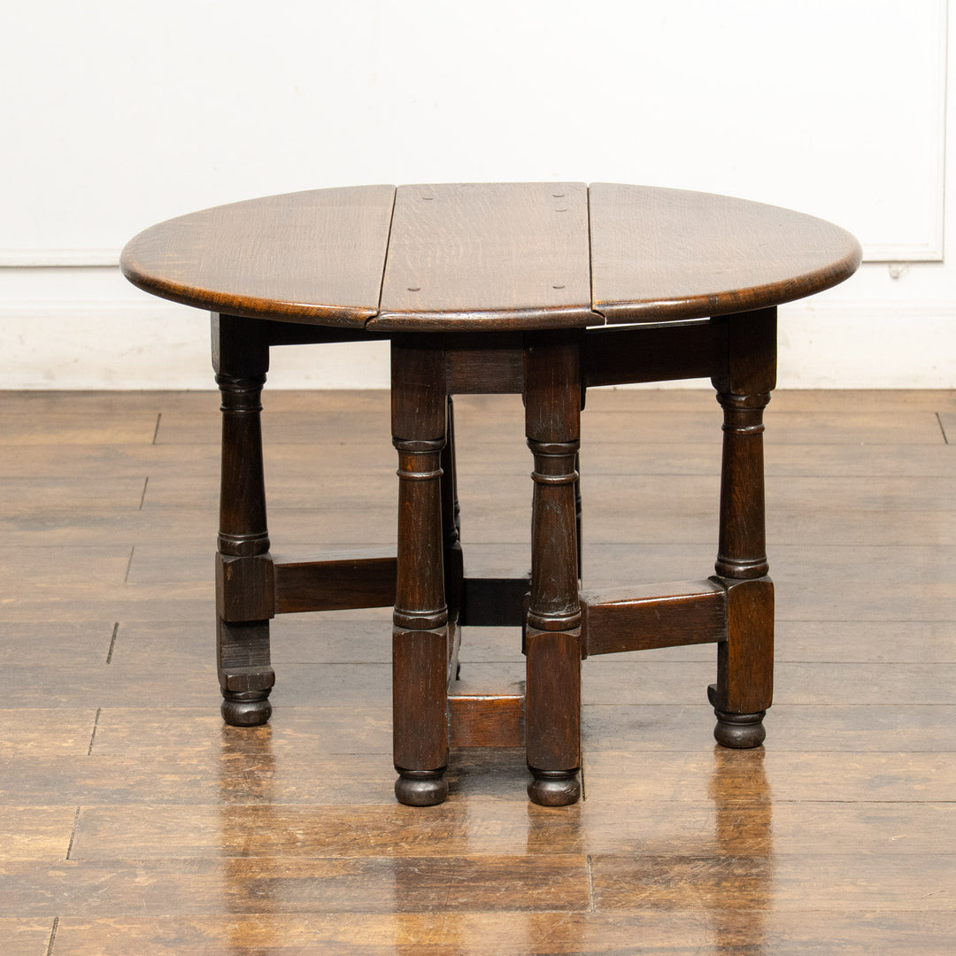 薄くてコンパクトで場所を取らずに収納できる スモール ゲートレッグ ローテーブル /23K