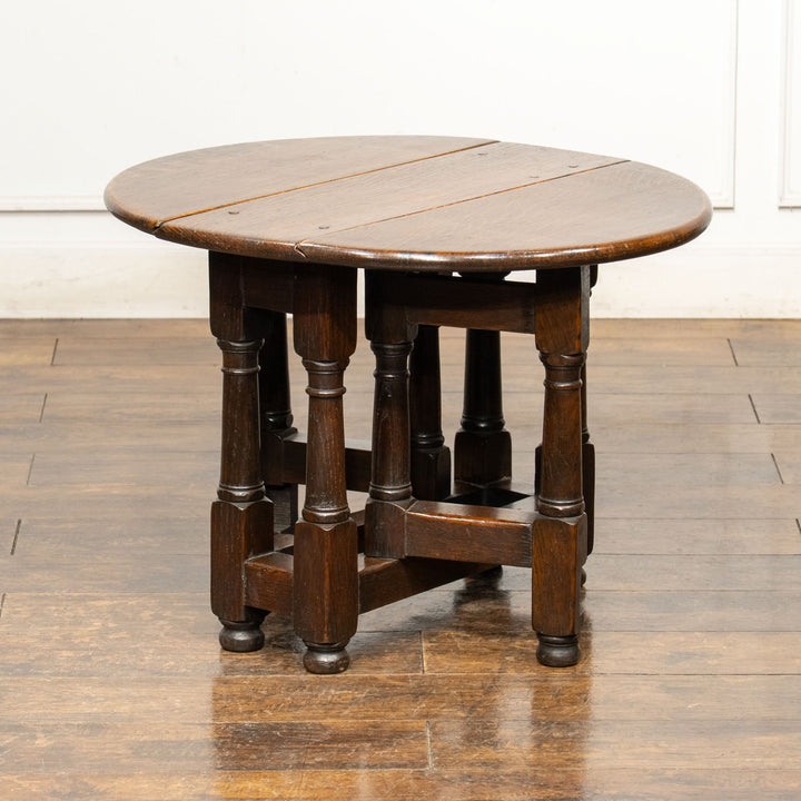 薄くてコンパクトで場所を取らずに収納できる スモール ゲートレッグ ローテーブル /23K