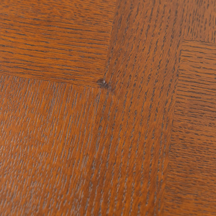 パーケトリー天板やカブリオールレッグが優美 ドローリーフ 伸長式ダイニングテーブル /23L[m]