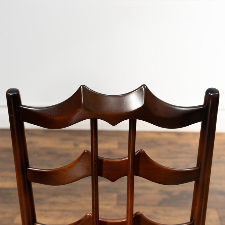 英国【ERCOL アーコール】背中をしっかり支えてくれる ラダーバックチェア No.496 Old Colonial オールドコロニアル /23K-1[m]