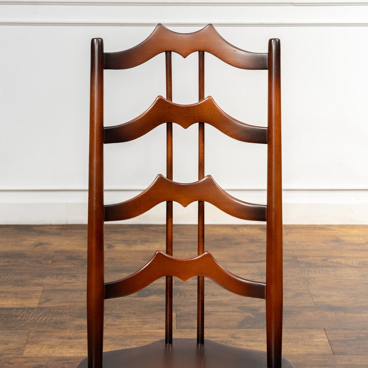 英国【ERCOL アーコール】背中をしっかり支えてくれる ラダーバックチェア No.496 Old Colonial オールドコロニアル /23K-1[m]