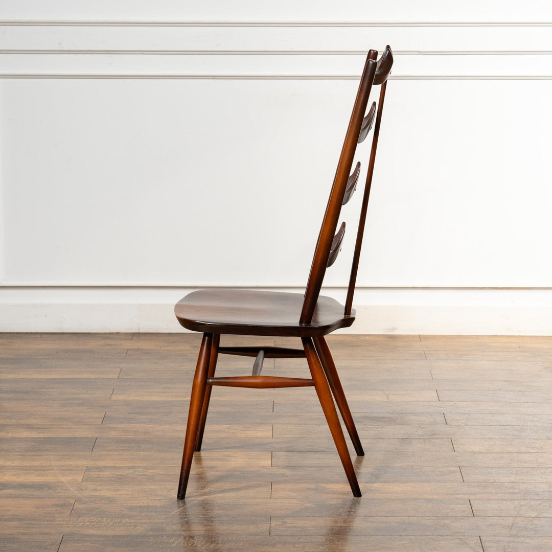 英国【ERCOL アーコール】背中をしっかり支えてくれる ラダーバックチェア No.496 Old Colonial オールドコロニアル /23K-2[m]