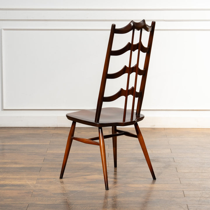 英国【ERCOL アーコール】背中をしっかり支えてくれる ラダーバックチェア No.496 Old Colonial オールドコロニアル /23K-2[m]