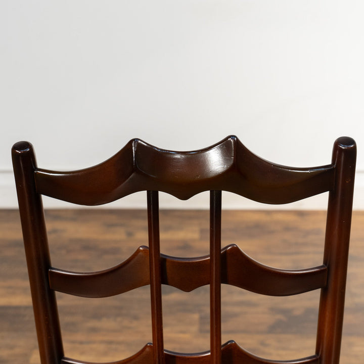 英国【ERCOL アーコール】背中をしっかり支えてくれる ラダーバックチェア No.496 Old Colonial オールドコロニアル /23K-2[m]