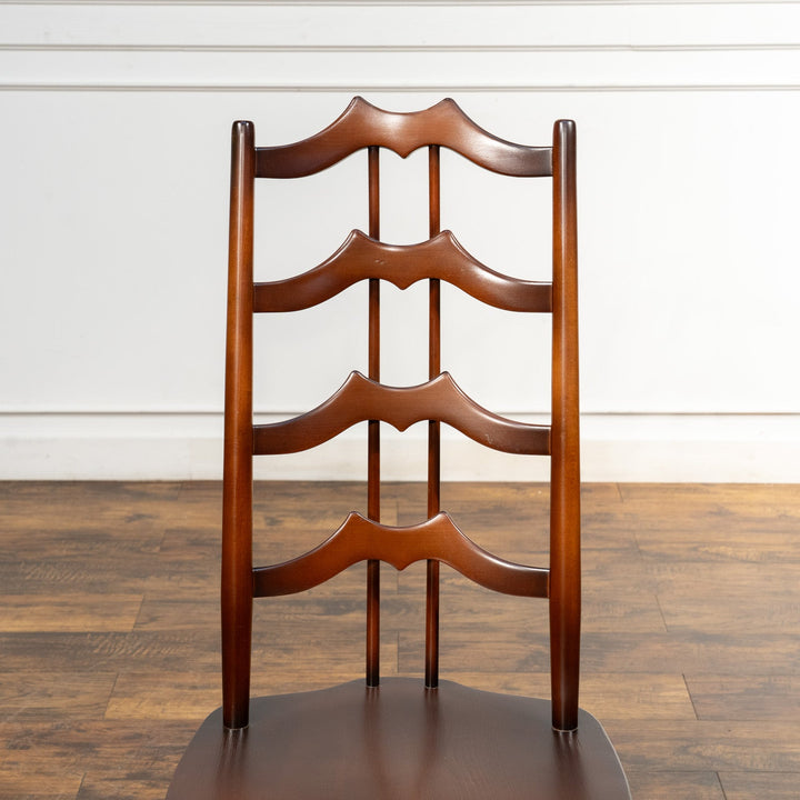 英国【ERCOL アーコール】背中をしっかり支えてくれる ラダーバックチェア No.496 Old Colonial オールドコロニアル /23K-2[m]