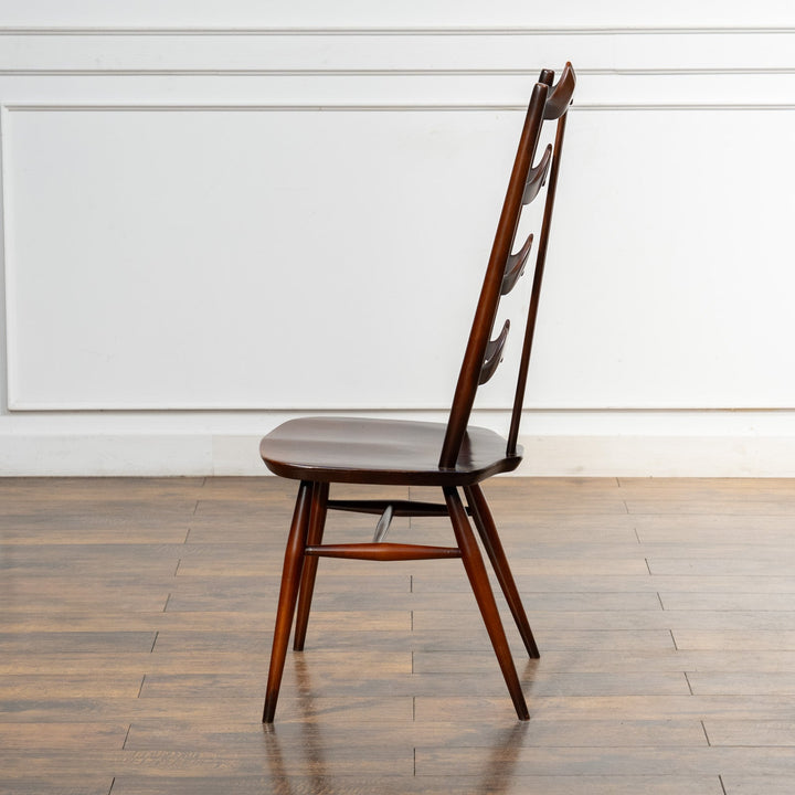 英国【ERCOL アーコール】背中をしっかり支えてくれる ラダーバックチェア No.496 Old Colonial オールドコロニアル /23K-3[m]