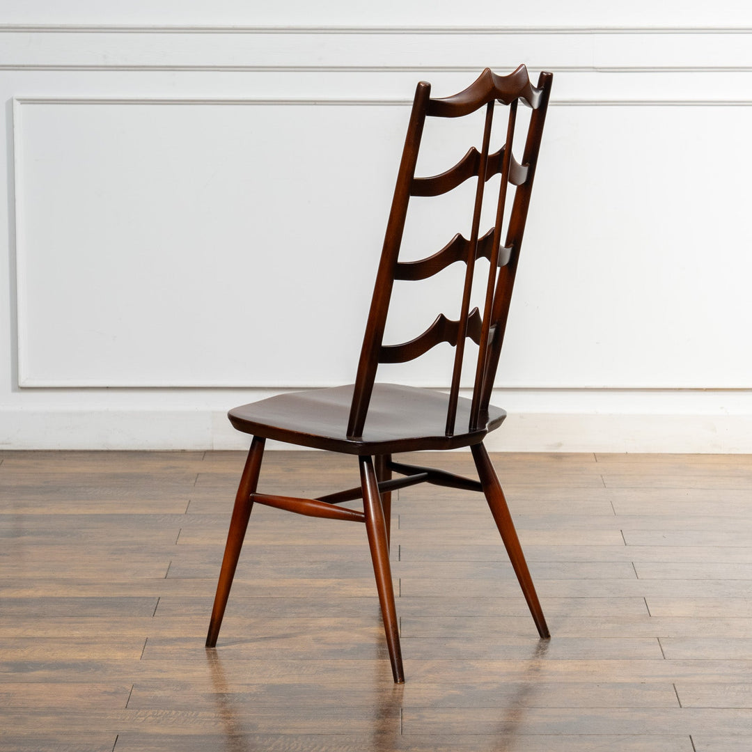 英国【ERCOL アーコール】背中をしっかり支えてくれる ラダーバックチェア No.496 Old Colonial オールドコロニアル /23K-3[m]