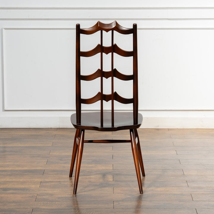 英国【ERCOL アーコール】背中をしっかり支えてくれる ラダーバックチェア No.496 Old Colonial オールドコロニアル /23K-3[m]