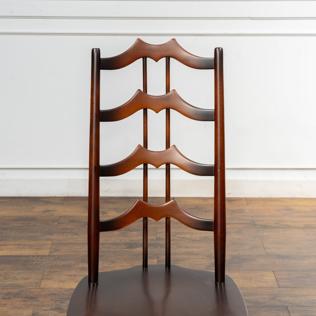 英国【ERCOL アーコール】背中をしっかり支えてくれる ラダーバックチェア No.496 Old Colonial オールドコロニアル /23K-3[m]