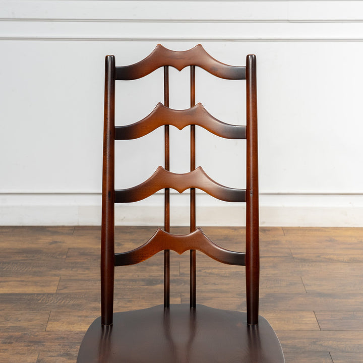 英国【ERCOL アーコール】背中をしっかり支えてくれる ラダーバックチェア No.496 Old Colonial オールドコロニアル /23K-3[m]