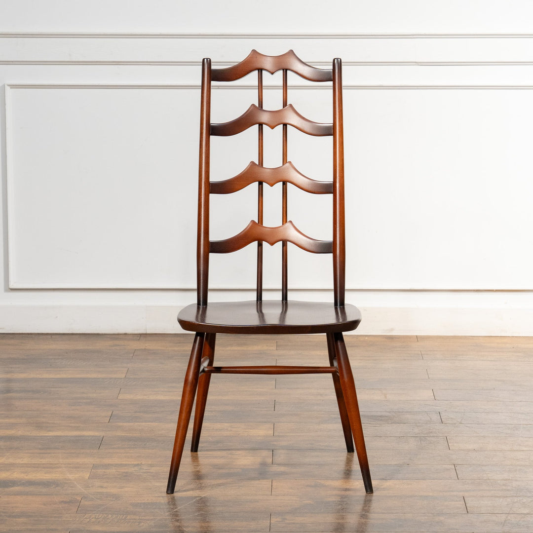 英国【ERCOL アーコール】背中をしっかり支えてくれる ラダーバックチェア No.496 Old Colonial オールドコロニアル /23K-4[m]