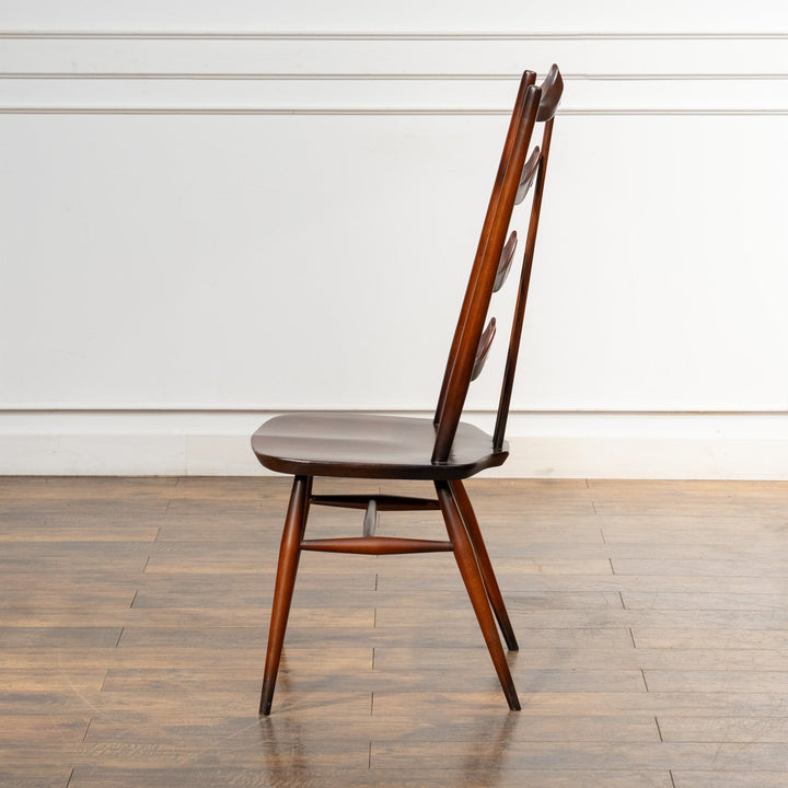 英国【ERCOL アーコール】背中をしっかり支えてくれる ラダーバックチェア No.496 Old Colonial オールドコロニアル /23K-4[m]