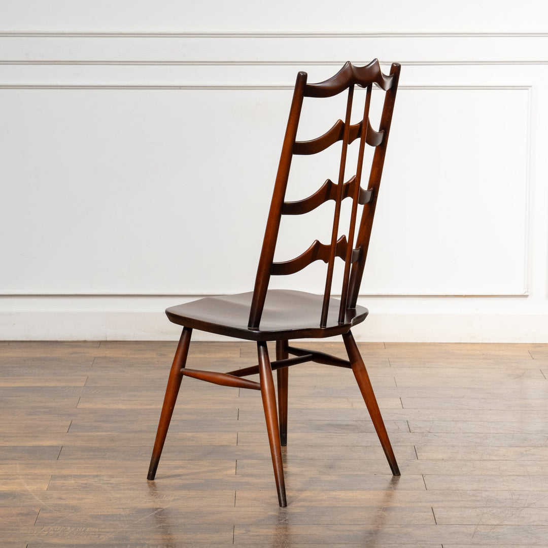 英国【ERCOL アーコール】背中をしっかり支えてくれる ラダーバックチェア No.496 Old Colonial オールドコロニアル /23K-4[m]