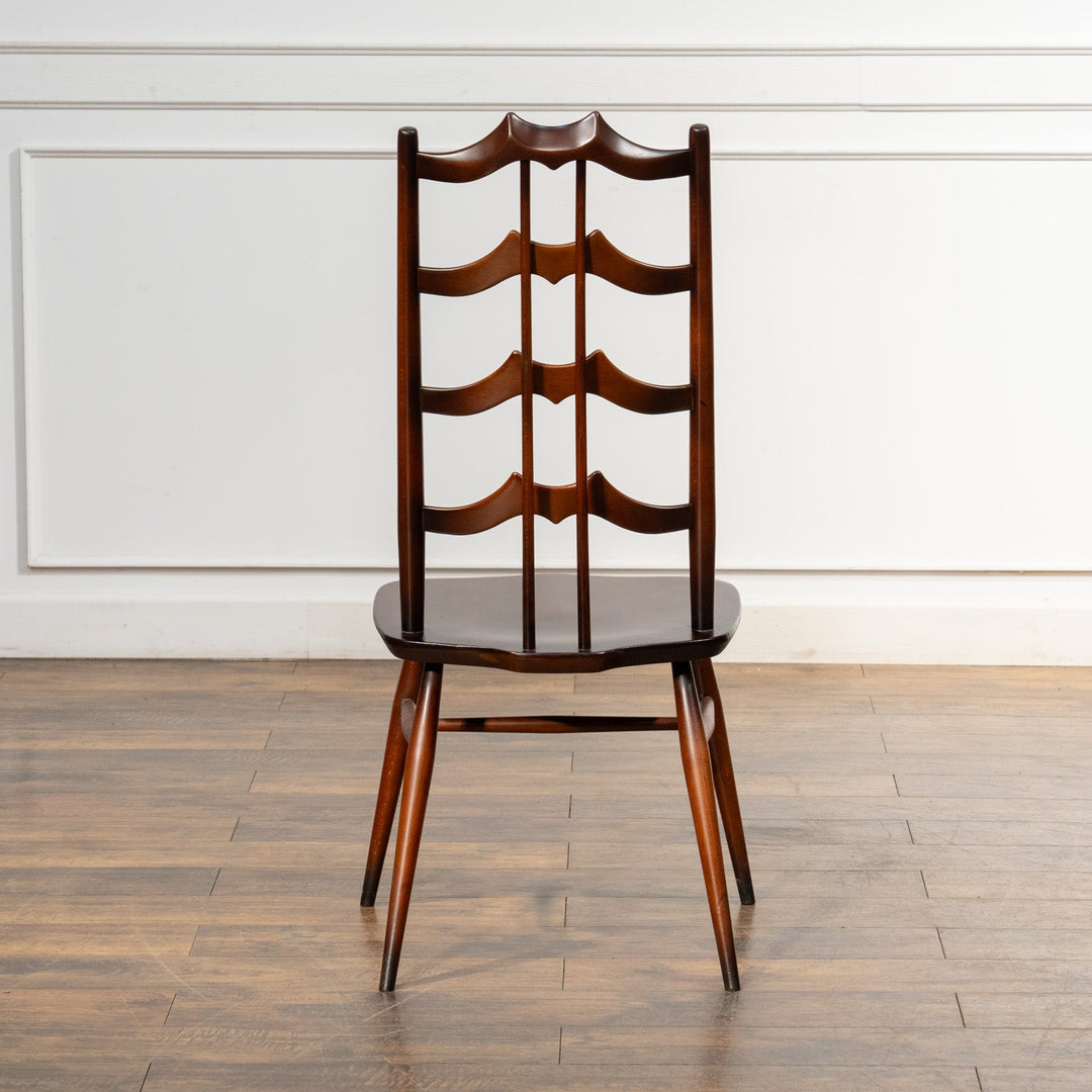英国【ERCOL アーコール】背中をしっかり支えてくれる ラダーバックチェア No.496 Old Colonial オールドコロニアル /23K-4[m]