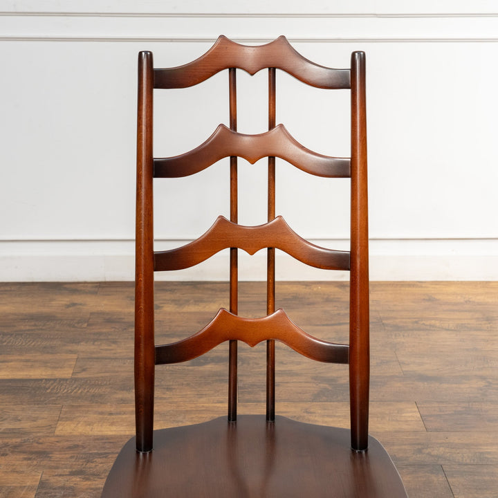 英国【ERCOL アーコール】背中をしっかり支えてくれる ラダーバックチェア No.496 Old Colonial オールドコロニアル /23K-4[m]