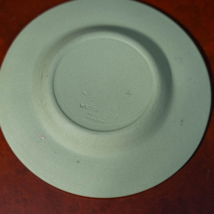 【WEDGWOOD ウェッジウッド Jasper ジャスパー】ラウンド アッシュトレイ セージグリーン /23K[m]