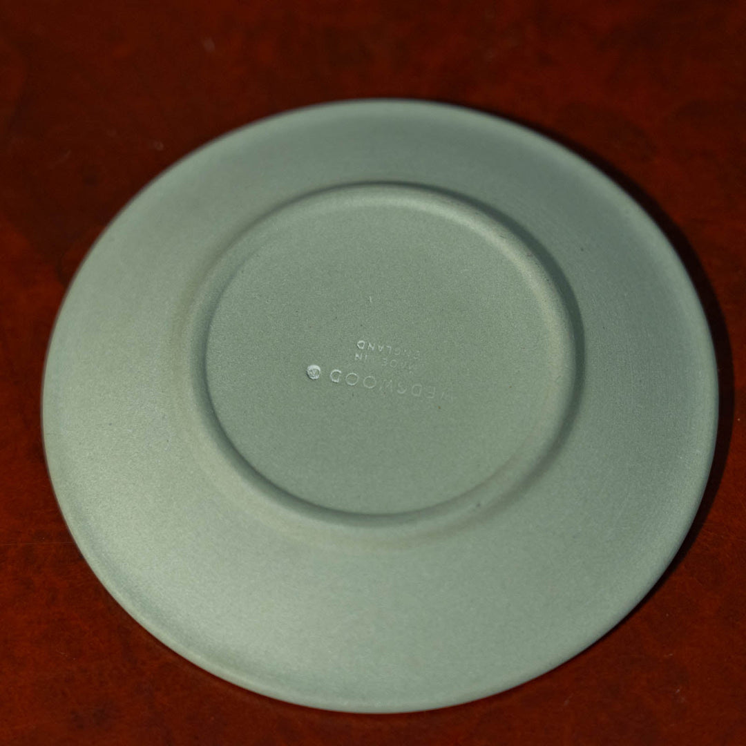 【WEDGWOOD ウェッジウッド Jasper ジャスパー】ラウンド ピンディッシュ セージグリーン /23K[m]
