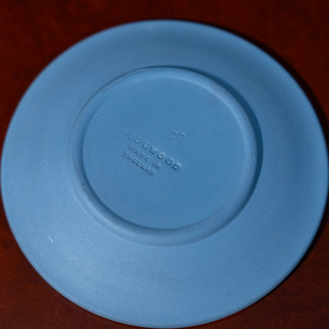 【WEDGWOOD ウェッジウッド Jasper ジャスパー】ラウンド ピンディッシュ ペールブルー /23K[m]