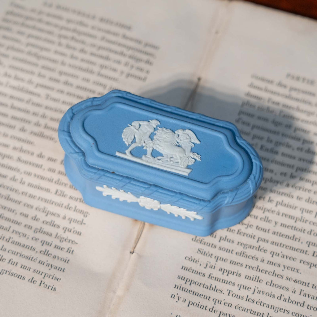 WEDGWOOD ウェッジウッド Jasper ジャスパー】蓋付き小物入れ