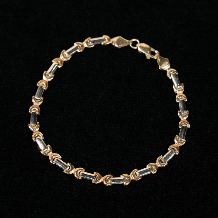 存在感のあるチェーンのデザインが印象的 ブレスレット /23K