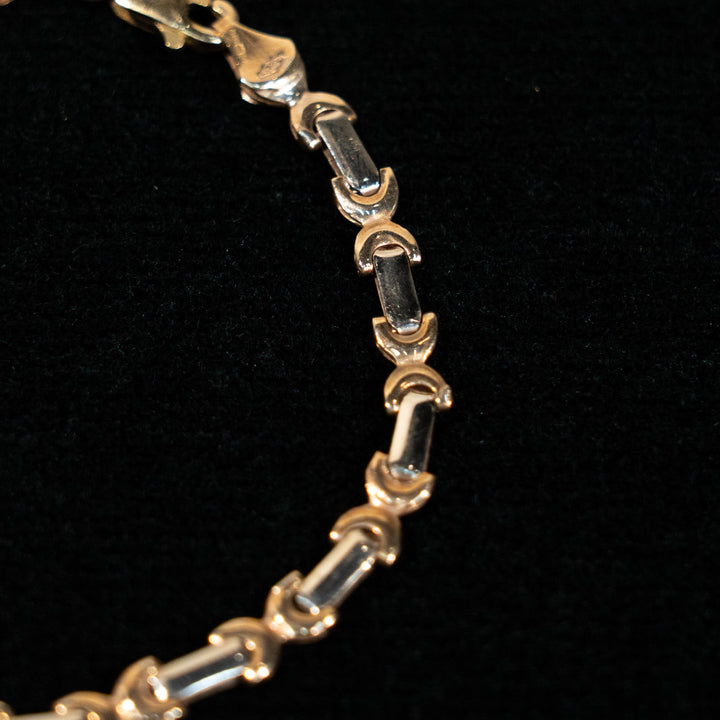 存在感のあるチェーンのデザインが印象的 ブレスレット /23K