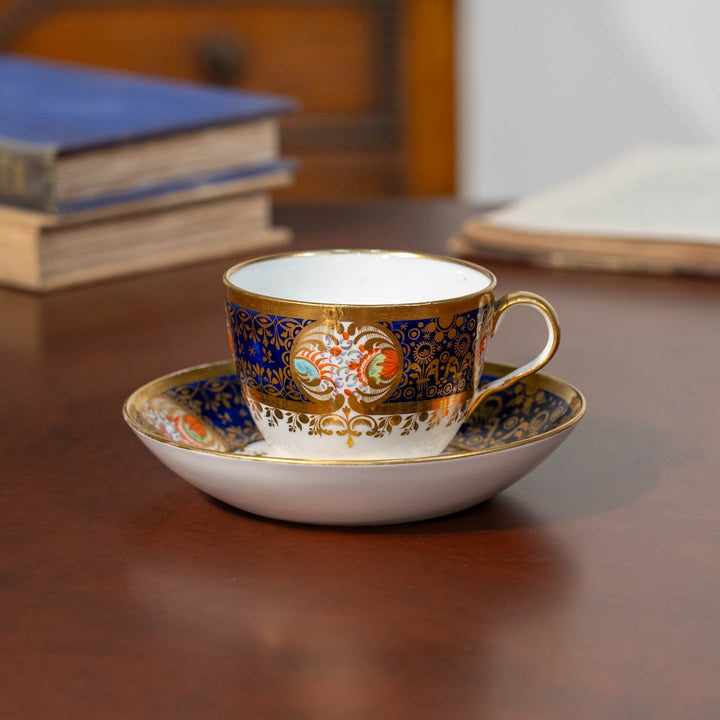 【Spode スポード】煌びやかなイマリパターンが美しい コーヒーカップ&ソーサー[m]