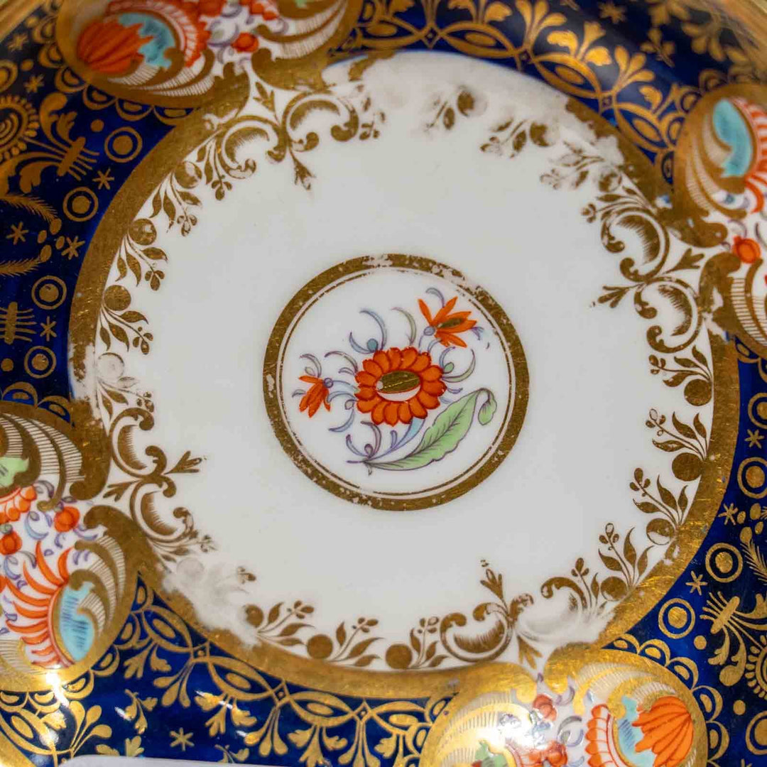 【Spode スポード】煌びやかなイマリパターンが美しい コーヒーカップ&ソーサー[m]