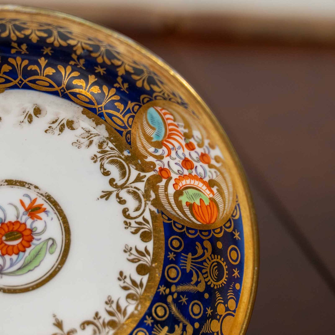 【Spode スポード】煌びやかなイマリパターンが美しい コーヒーカップ&ソーサー[m]