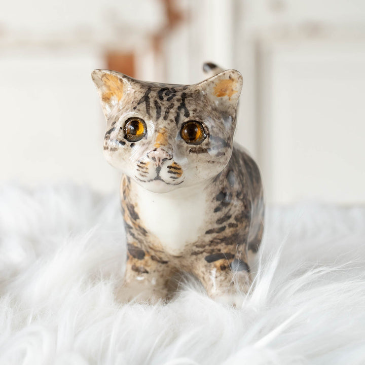 【Winstanley Cat ウィンスタンレイ キャット】◇尻尾や表情からワクワクしていそうな気持ちが伝わる Silver tabby シルバータビー /24E[m]