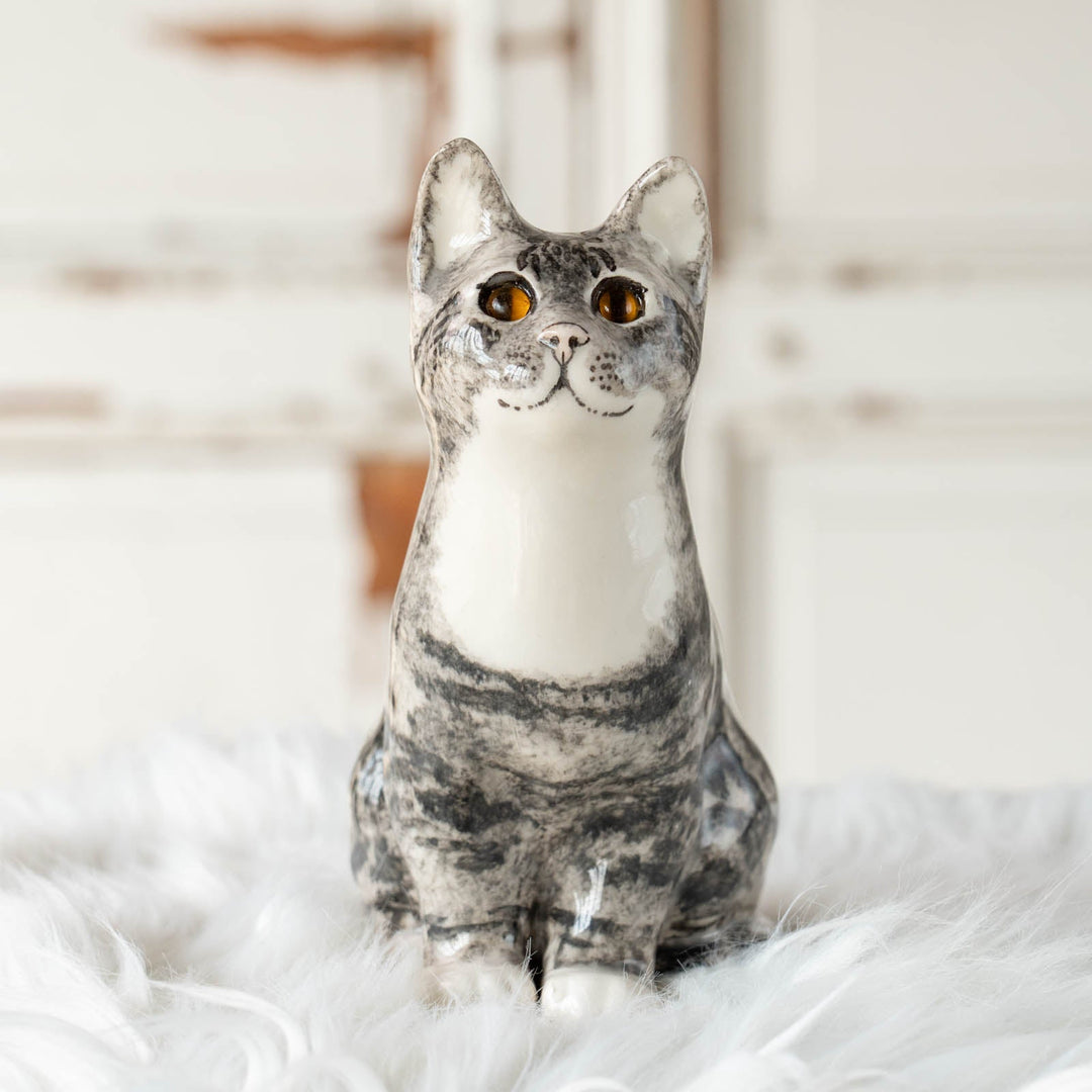 【Winstanley Cat ウィンスタンレイ キャット】◇じっと上を見つめる表情が印象的 Silver tabby シルバータビー /24E[m]