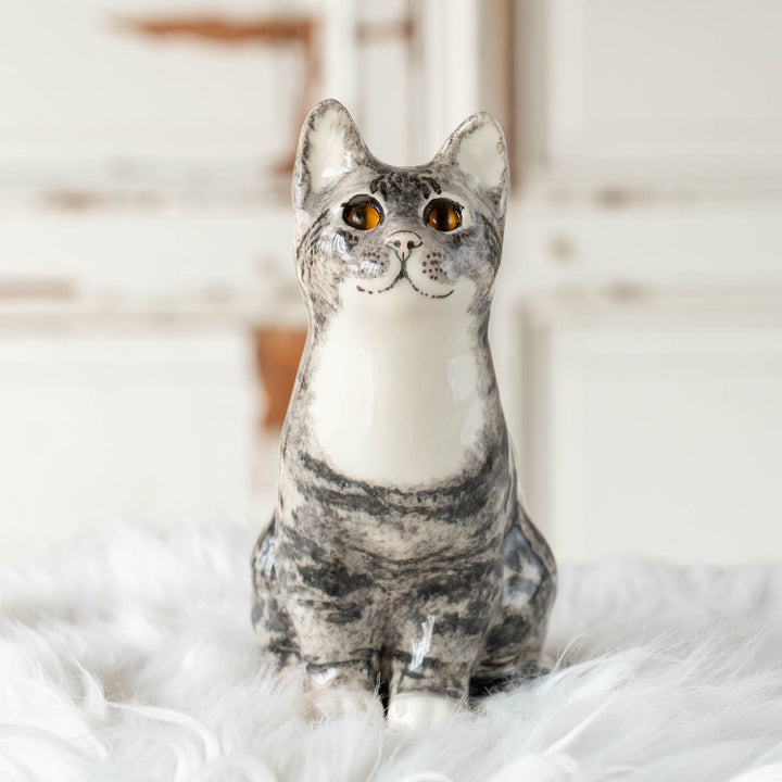 【Winstanley Cat ウィンスタンレイ キャット】◇じっと上を見つめる表情が印象的 Silver tabby シルバータビー /24E[m]