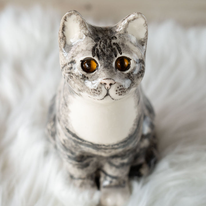 【Winstanley Cat ウィンスタンレイ キャット】◇じっと上を見つめる表情が印象的 Silver tabby シルバータビー /24E[m]