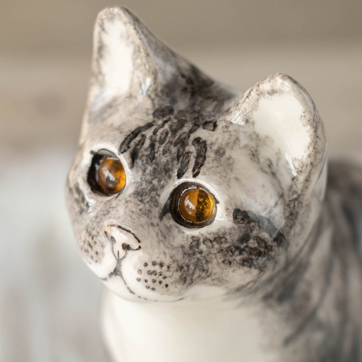 【Winstanley Cat ウィンスタンレイ キャット】◇じっと上を見つめる表情が印象的 Silver tabby シルバータビー /24E[m]