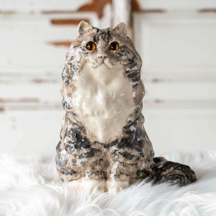 【Winstanley Cat ウィンスタンレイ キャット】◇大きくてモフモフしたシルエットは存在感抜群 Silver tabby シルバータビー /24E[m]