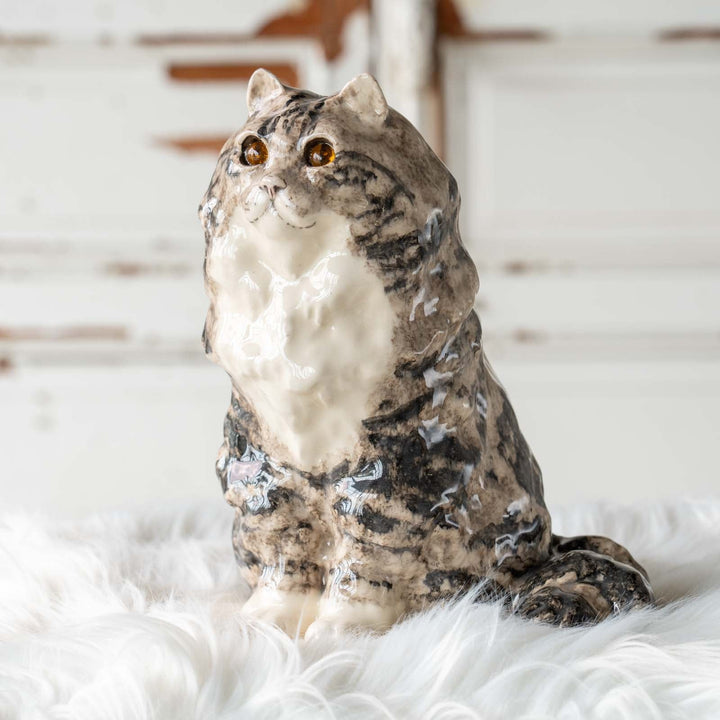 【Winstanley Cat ウィンスタンレイ キャット】◇大きくてモフモフしたシルエットは存在感抜群 Silver tabby シルバータビー /24E[m]