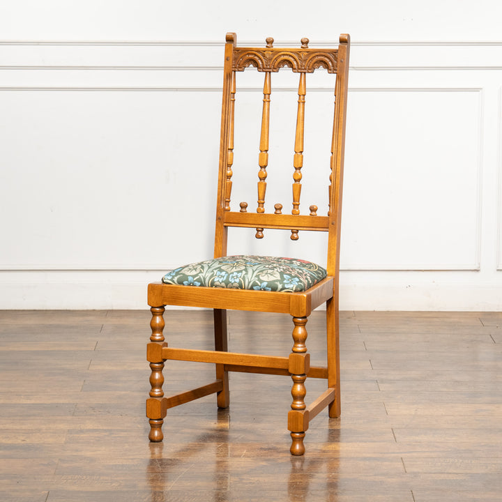 英国【ERCOL アーコール】ウィリアムモリス生地を使った ヨークシャーチェア /24I-1